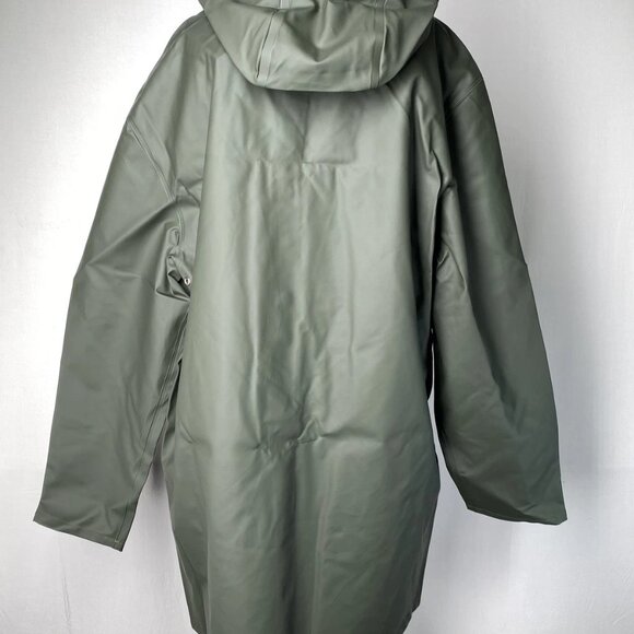 Stutterheim Unisex Stockholm Lightweight Rain Coat Size XXL Green - Picture 10 of 13